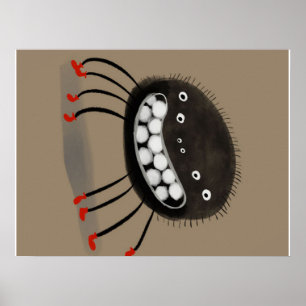 Spider Älskare Gift   En leende spindelkolv Poster
