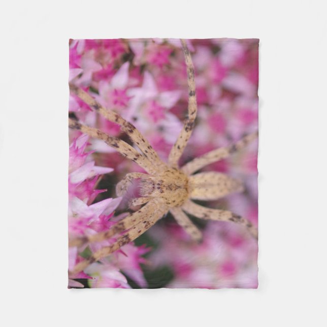 Spider and Flowers Blanket Fleecefilt (Framsidan)