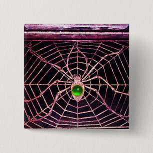 SPIDER AND WEBBEN Grönt Emerald Black Knapp