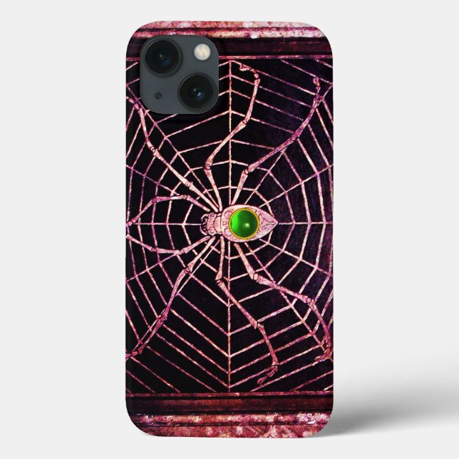 SPIDER AND WEBBEN Grönt Emerald Gem,Black (Baksida)