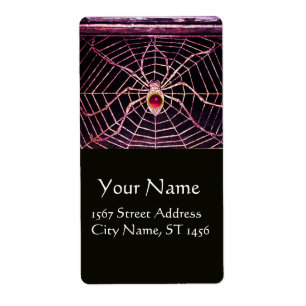 SPIDER AND WEBBEN Rosa Fuchsia Ruby Black Fraktsedel
