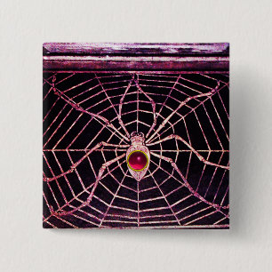 SPIDER AND WEBBEN Rosa Fuchsia Ruby Black Knapp