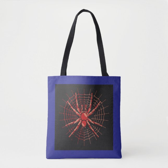 Spider Art Tote Bag - Fet och unik design Tygkasse (Framsida)