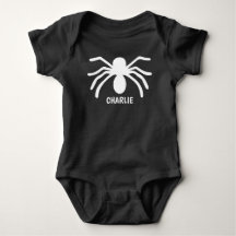 Spider Baby First Halloween Baby Bodykostydräkt