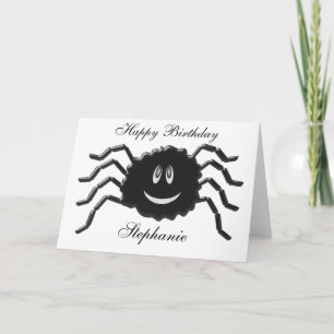 Spider Birthday Kort