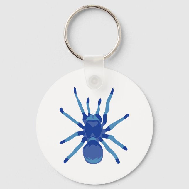 Spider (blå) nyckelring (Framsida)