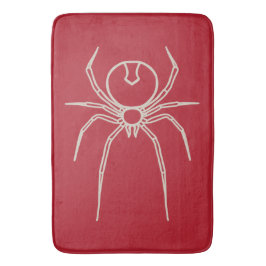 Spider - Blood Red and Bone White Badrumsmatta
