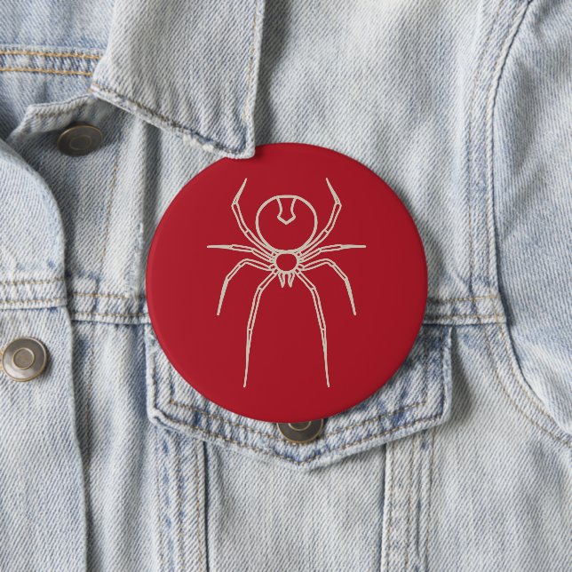 Spider - Blood Red and Bone White Knapp (In Situ)