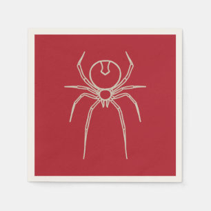 Spider - Blood Red and Bone White Pappersservett