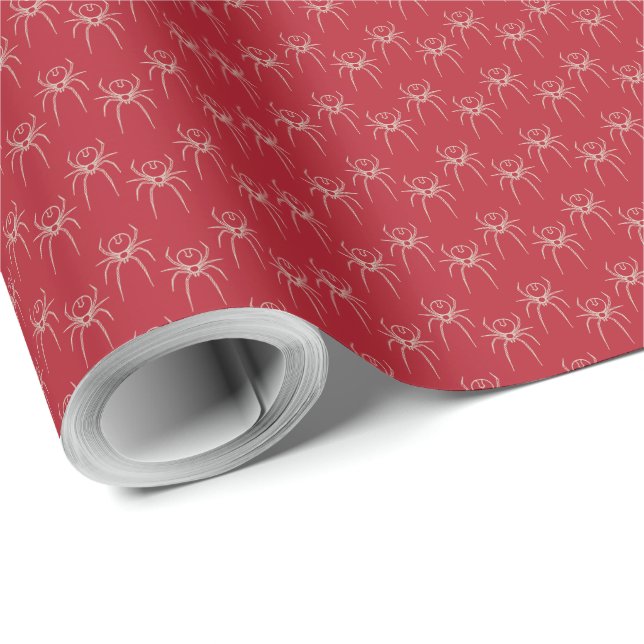 Spider - Blood Red and Bone White Presentpapper (Rulle Hörn)