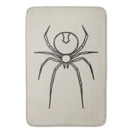 Spider - Bone White och Fladdermus Black Badrumsmatta