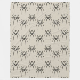 Spider - Bone White och Fladdermus Black Fleecefilt