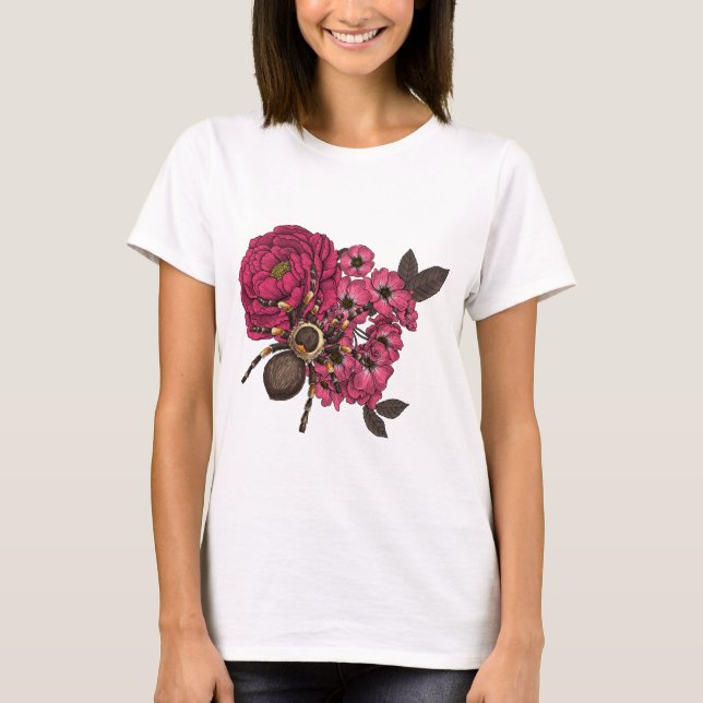 Spider bouquet 2 t shirt (Framsida)