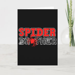 Spider Bror Kid Spidey Födelsedag Matchande Familj Kort