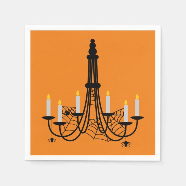 Spider chandelier Halloween gothic Pappersservett (Framsidan)