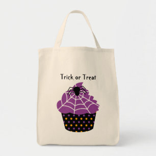Spider cuptårta Halloween-loot-påse Tygkasse