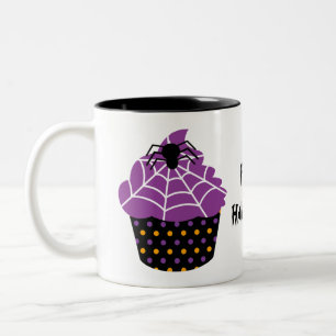 Spider cuptårta Halloween Två-Tonad Mugg