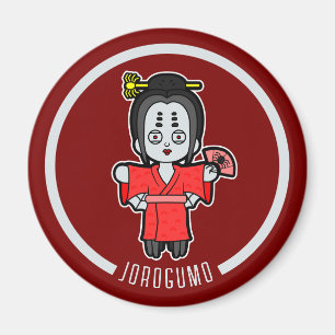 Spider Dam Jorogumo   Japanska Yokai Magnet