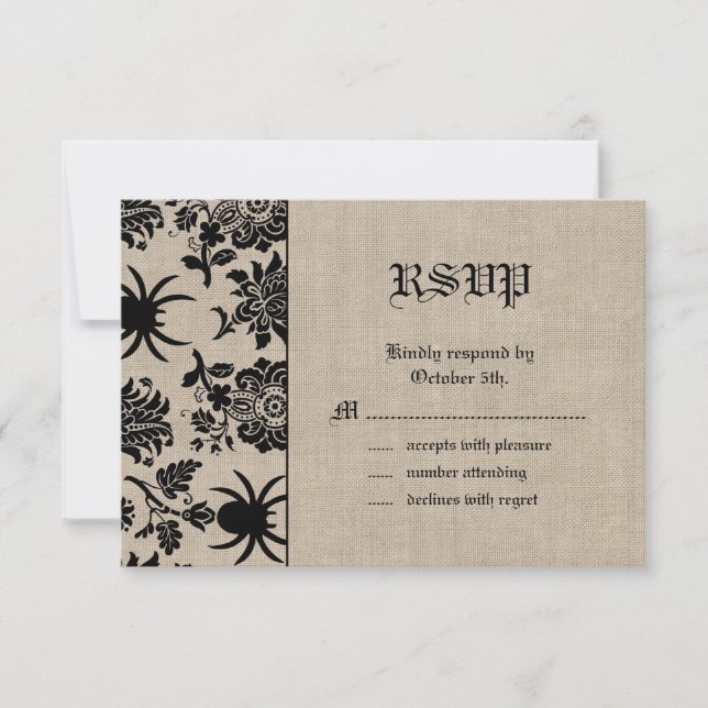 Spider Damask på Burlap OSA (Framsida)