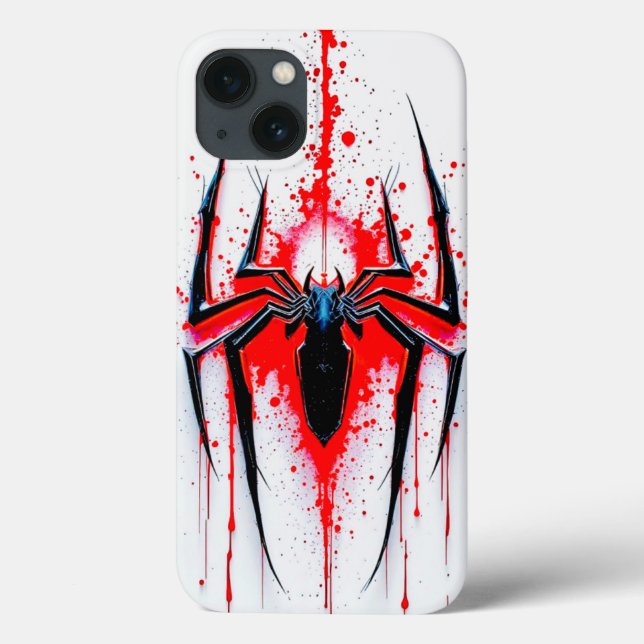 Spider Emblem: Artistic Red Splatter Case (Baksida)