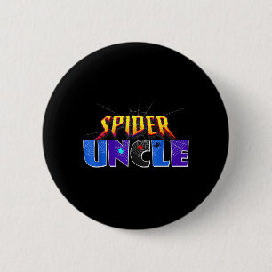 Spider Farbror Design Fars Dag Matchande Familj Knapp