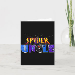 Spider Farbror Design Fars Dag Matchande Familj Kort