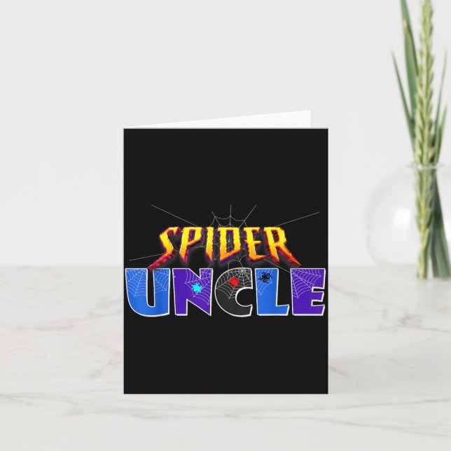 Spider Farbror Design Fars Dag Matchande Familj Kort (Framsida)