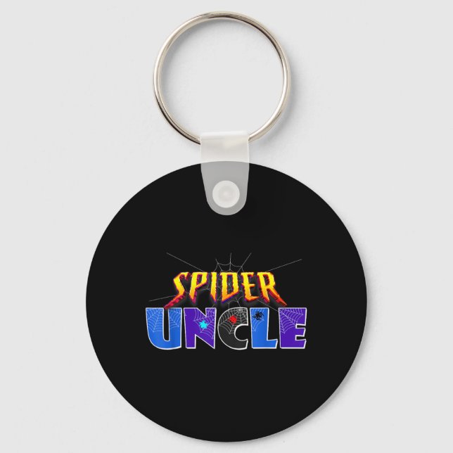 Spider Farbror Design Fars Dag Matchande Familj Nyckelring (Framsida)