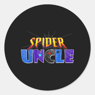 Spider Farbror Design Fars Dag Matchande Familj Runt Klistermärke