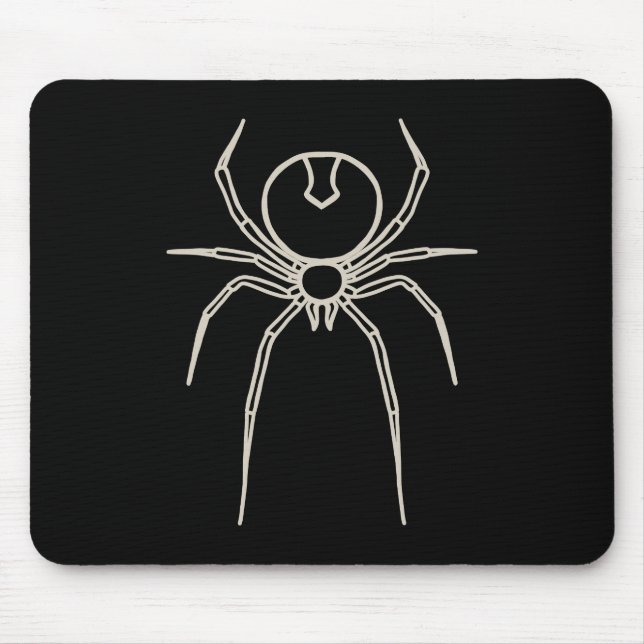 Spider - Fladdermus Black och Bone White Musmatta (Framsidan)