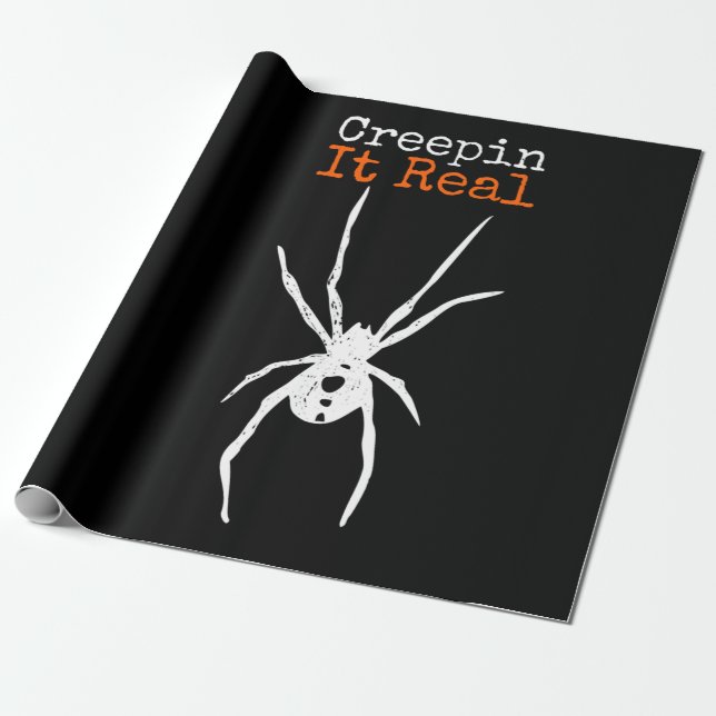 Spider G|Funny Halloween Costume - Creepin it Real Presentpapper (Utrullad)