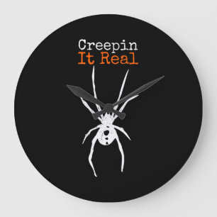 Spider G Funny Halloween Costume - Creepin it Real Stor Klocka