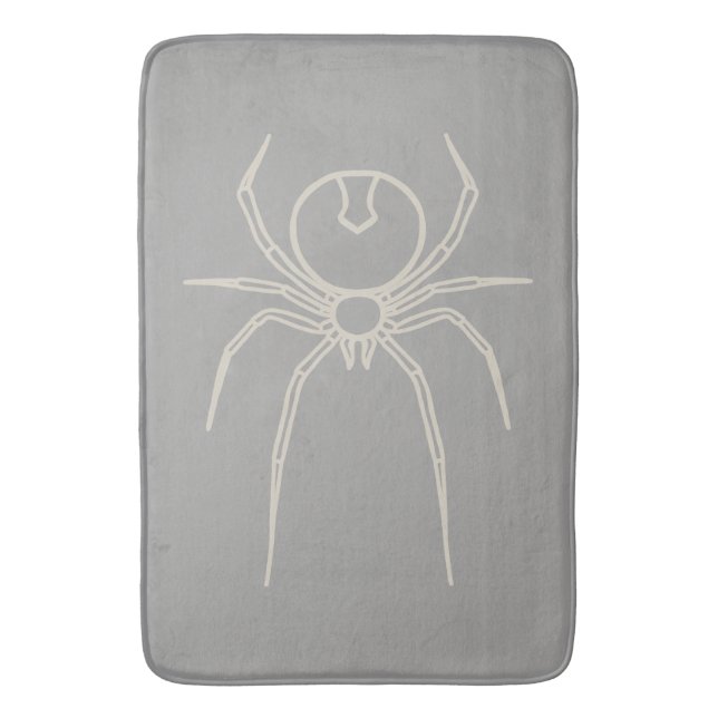 Spider - Ghost Grått och Bone White Badrumsmatta (Framsidan (Vertikal))