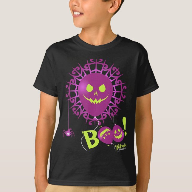 Spider Gift Boo Ghost Fladdermus Spider Creepy Hal T Shirt (Framsida)
