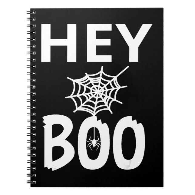 Spider Gift | Boo Halloween Funny Spindelnät Anteckningsbok (Framsidan)