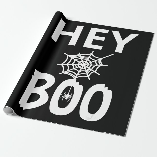 Spider Gift | Boo Halloween Funny Spindelnät Presentpapper (Utrullad)