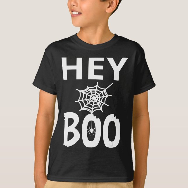Spider Gift | Boo Halloween Funny Spindelnät T Shirt (Framsida)
