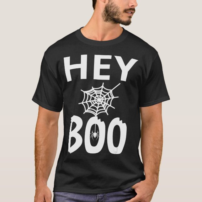 Spider Gift | Boo Halloween Funny Spindelnät T Shirt (Framsida)