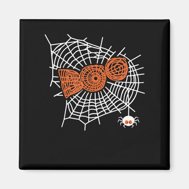 Spider Gift | Boo-Spindelnät för kvinnlig nyck Magnet (Framsidan)