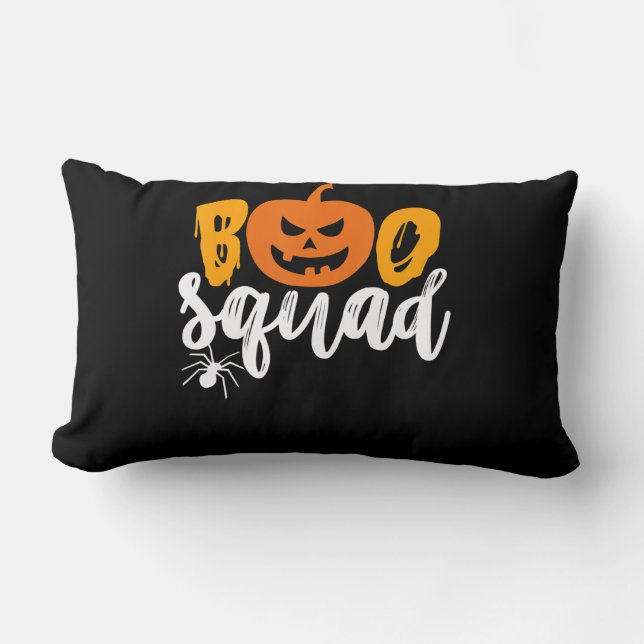 Spider Gift | Boo Squad - Pumpkin Spider Halloween Lumbarkudde (Framsida)