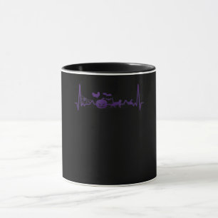 Spider Gift Funny pulsslag Line Halloween Mugg
