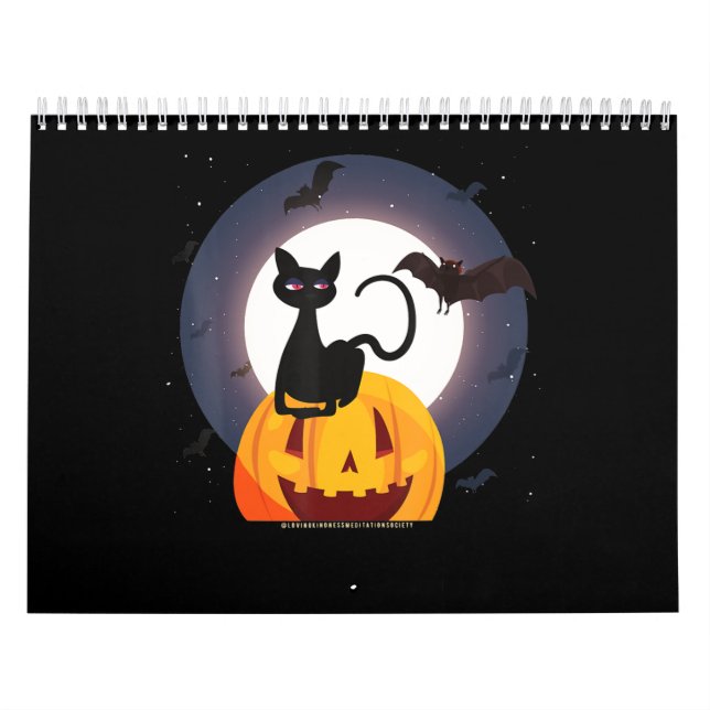 Spider Gift | Halloween Black Cat Spider Pumpkin Kalender (Omslag)