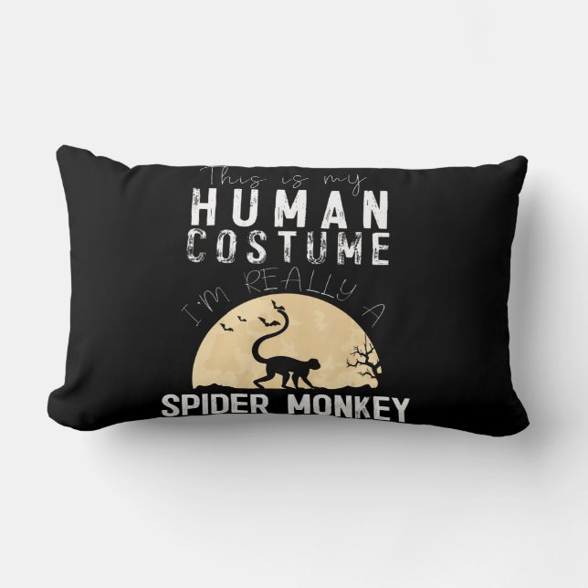 Spider Gift | Halloween Human Costume Spider Lumbarkudde (Framsida)
