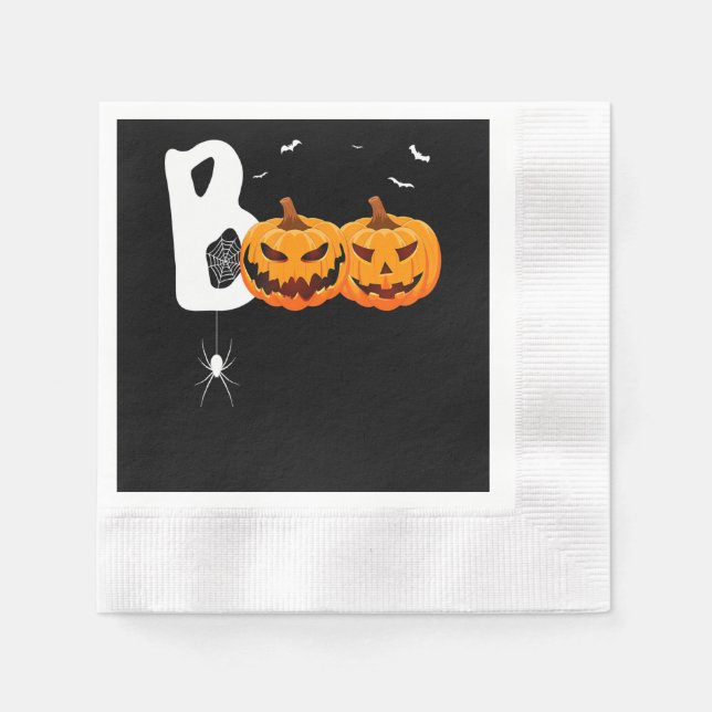 Spider Gift | Halloween Pumpkins Spider Pappersservett (Framsidan)