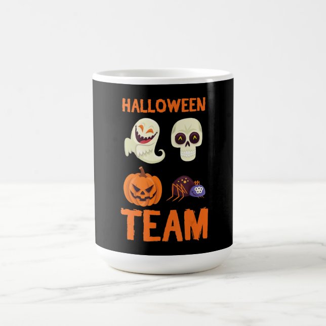 Spider Gift | Halloween Team Pumpkin Ghost Spider Kaffemugg (Center)