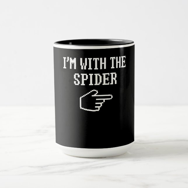 Spider Gift | Jag är med matchningen av spindelkos Mugg (Center)