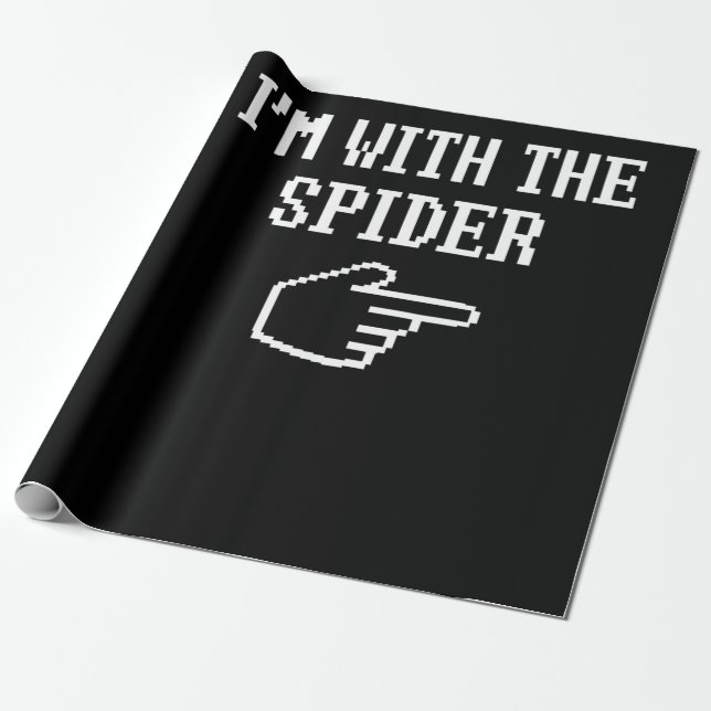 Spider Gift | Jag är med matchningen av spindelkos Presentpapper (Utrullad)
