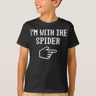 Spider Gift Jag är med matchningen av spindelkos T Shirt