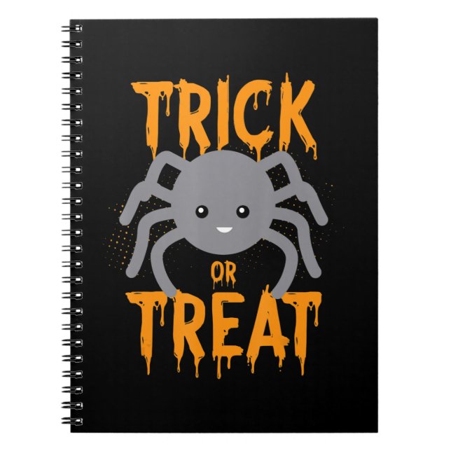 Spider Gift | Spider - Bus eller godis-Halloween Anteckningsbok (Framsidan)
