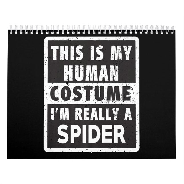 Spider Halloween Costume Funny Spider Costume Gift Kalender (Omslag)